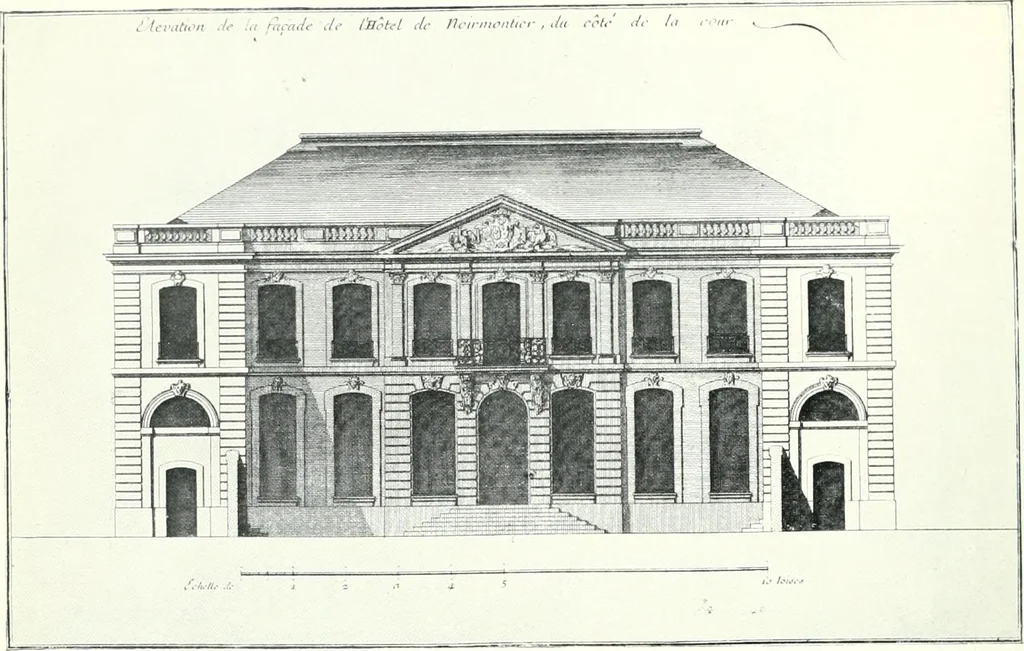 An illustration from A history of French architecture from the death of Mazarin till the death of Louis XV, 1661-1774, 1921, leaf 156