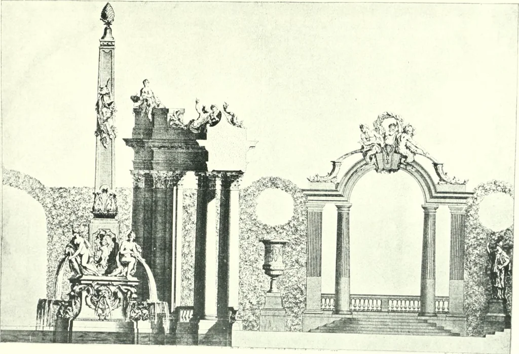 An illustration from A history of French architecture from the death of Mazarin till the death of Louis XV, 1661-1774, 1921, leaf 171