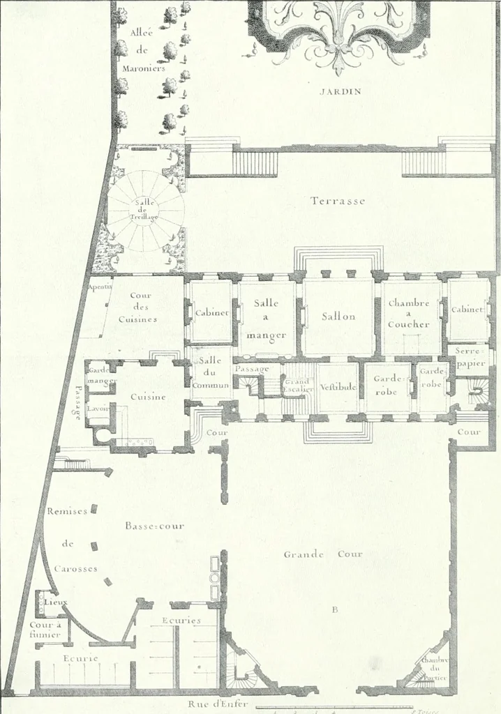 An illustration from A history of French architecture from the death of Mazarin till the death of Louis XV, 1661-1774, 1921, leaf 184