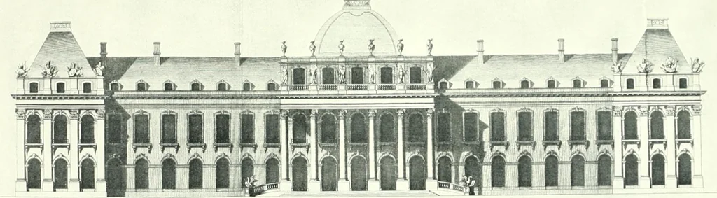 An illustration from A history of French architecture from the death of Mazarin till the death of Louis XV, 1661-1774, 1921, leaf 203