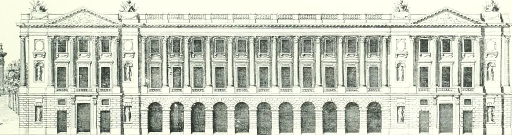 An illustration from A history of French architecture from the death of Mazarin till the death of Louis XV, 1661-1774, 1921, leaf 233