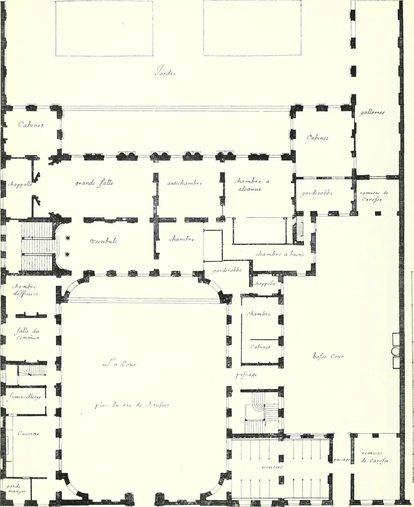 An illustration from A history of French architecture from the death of Mazarin till the death of Louis XV, 1661-1774, 1921, leaf 28