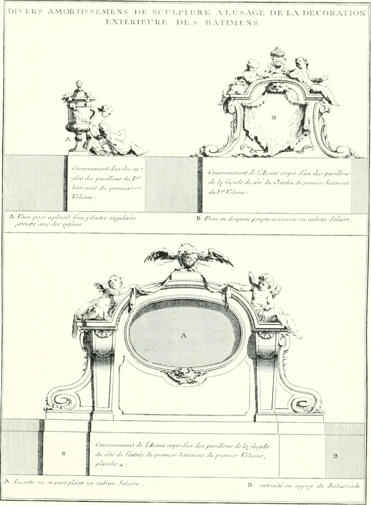 An illustration from A history of French architecture from the death of Mazarin till the death of Louis XV, 1661-1774, 1921, leaf 289