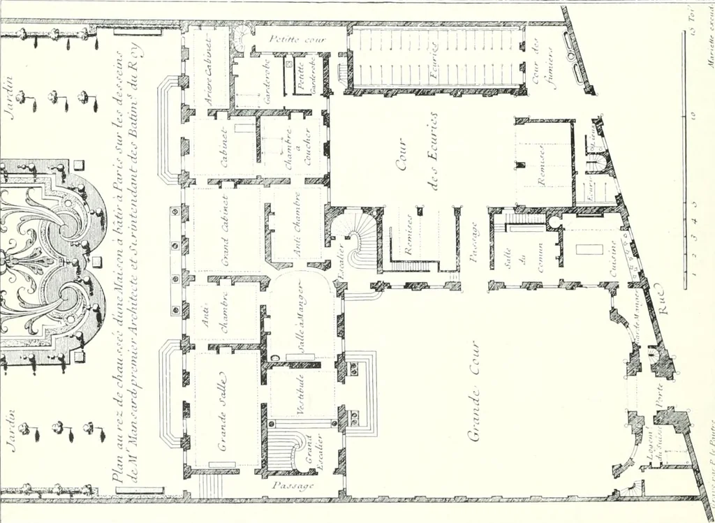 An illustration from A history of French architecture from the death of Mazarin till the death of Louis XV, 1661-1774, 1921, leaf 34
