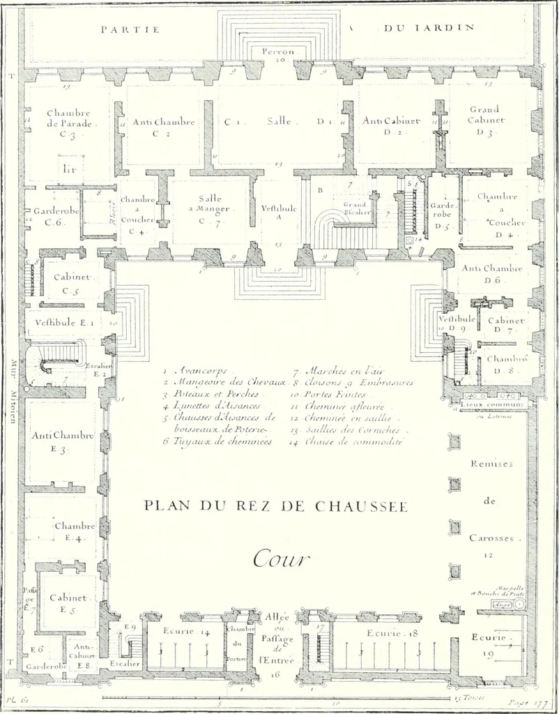 An illustration from A history of French architecture from the death of Mazarin till the death of Louis XV, 1661-1774, 1921, leaf 56