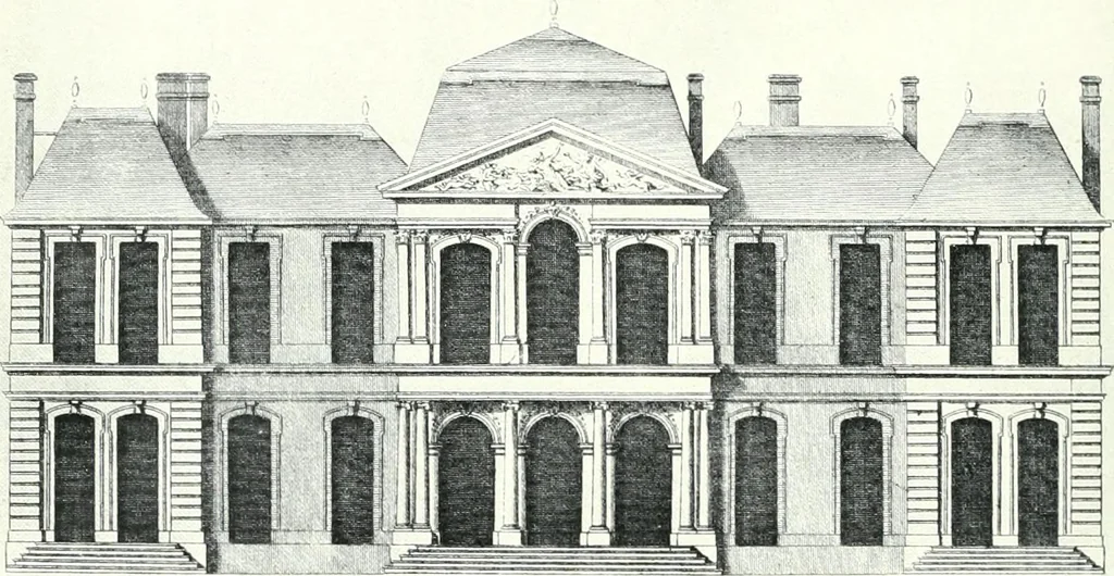 An illustration from A history of French architecture from the death of Mazarin till the death of Louis XV, 1661-1774, 1921, leaf 70
