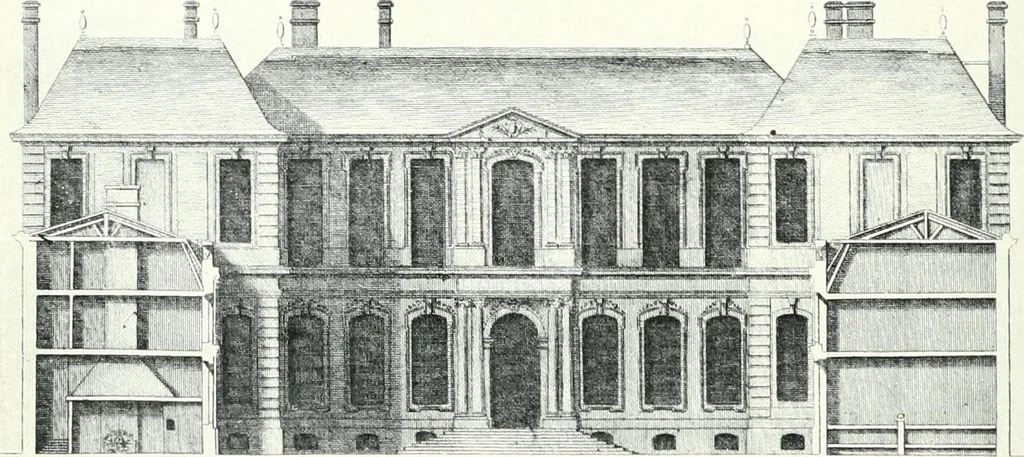 An illustration from A history of French architecture from the death of Mazarin till the death of Louis XV, 1661-1774, 1921, leaf 70