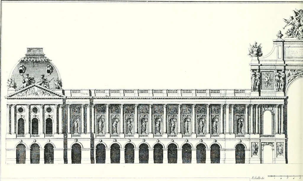 An illustration from A history of French architecture from the death of Mazarin till the death of Louis XV, 1661-1774, 1921, leaf 84