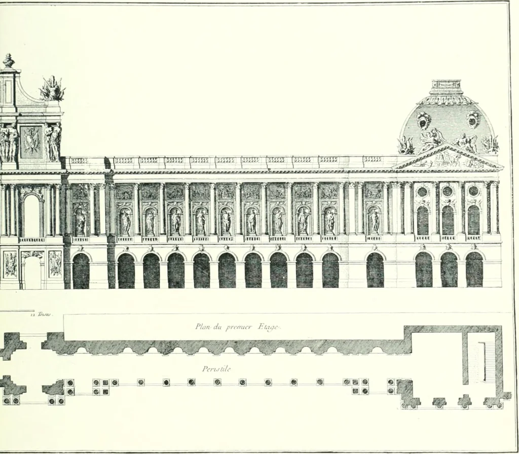 An illustration from A history of French architecture from the death of Mazarin till the death of Louis XV, 1661-1774, 1921, leaf 85