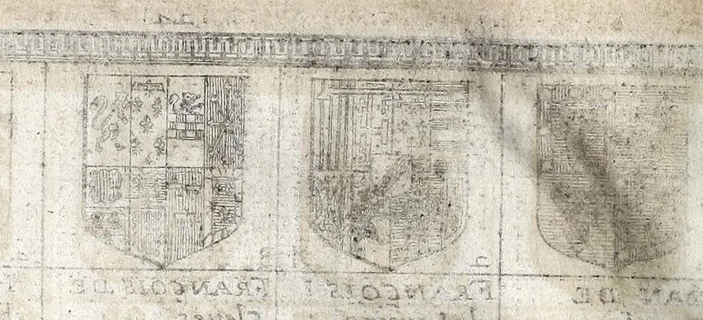 An illustration from [French armorial of the mid 17th century], 1638, leaf 110
