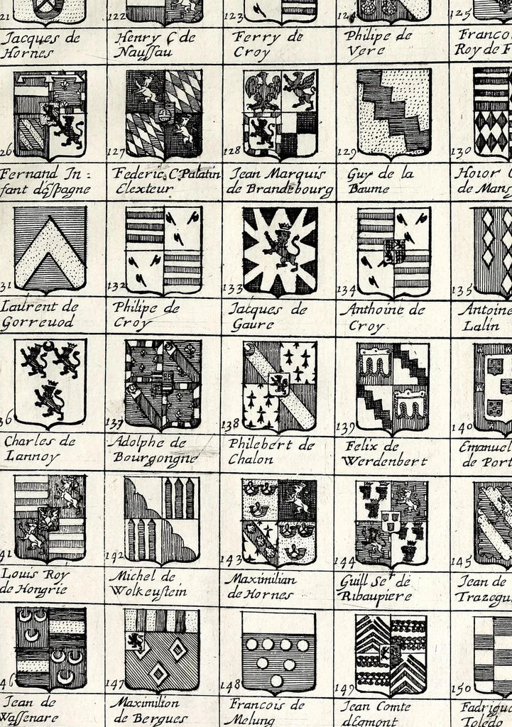 An illustration from [French armorial of the mid 17th century], 1638, leaf 23
