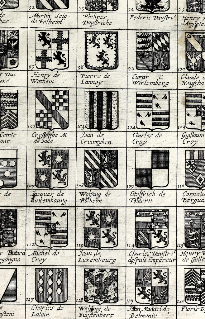 An illustration from [French armorial of the mid 17th century], 1638, leaf 29