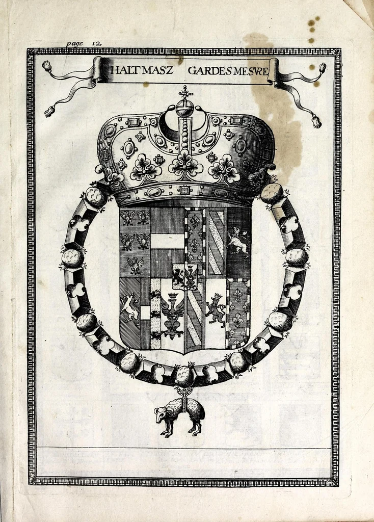 An illustration from [French armorial of the mid 17th century], 1638, leaf 31