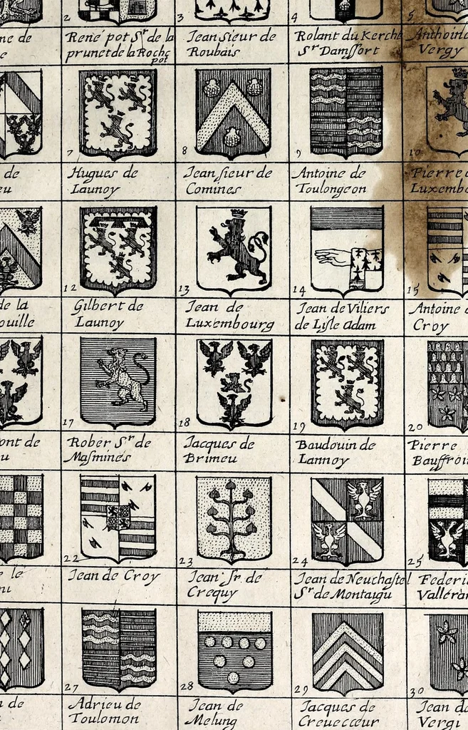 An illustration from [French armorial of the mid 17th century], 1638, leaf 35