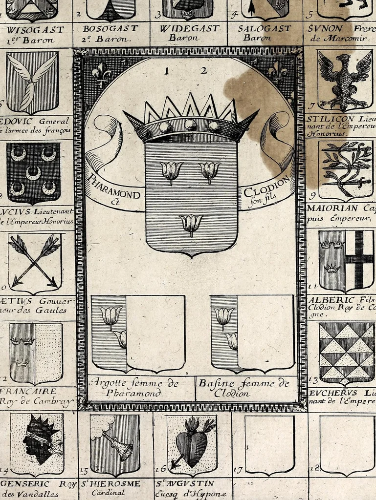 An illustration from [French armorial of the mid 17th century], 1638, leaf 41
