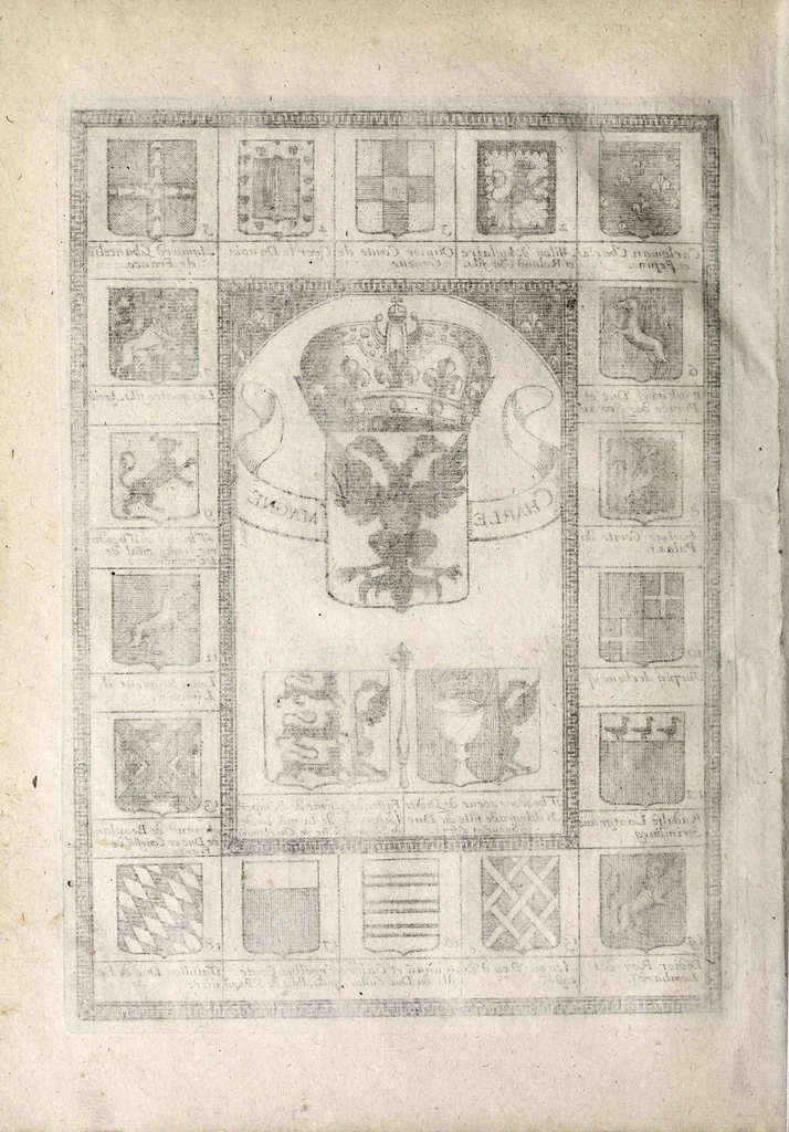 An illustration from [French armorial of the mid 17th century], 1638, leaf 56