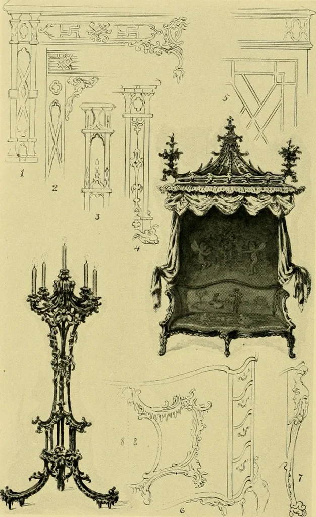 An illustration from French and English furniture;, 1903, leaf 416