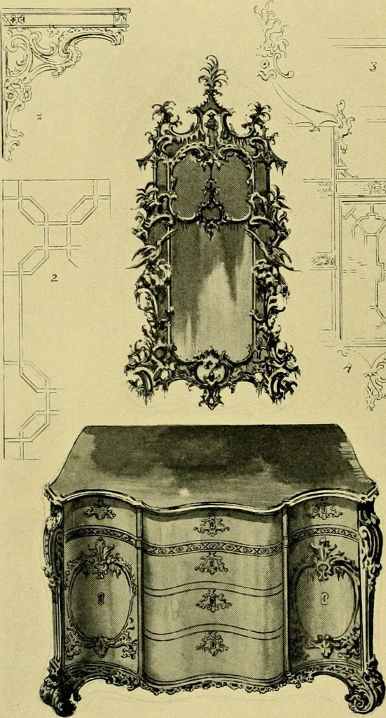 An illustration from French and English furniture;, 1903, leaf 422
