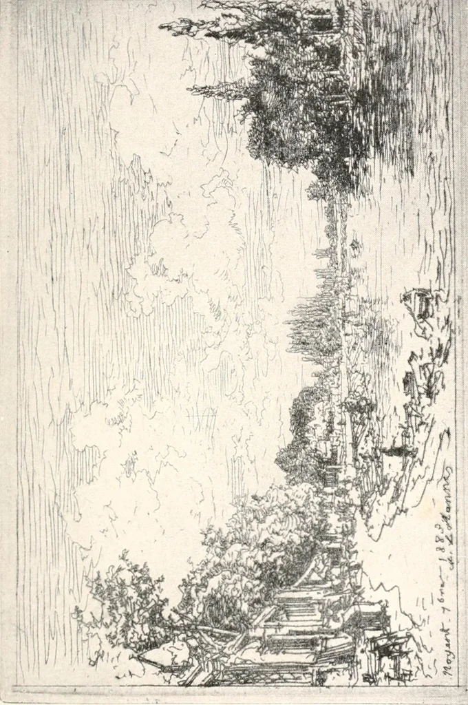 An illustration from French etchers of the second empire, 1916, leaf 110