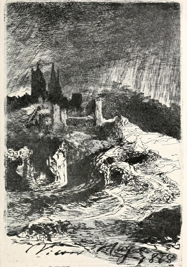An illustration from French etchers of the second empire, 1916, leaf 132