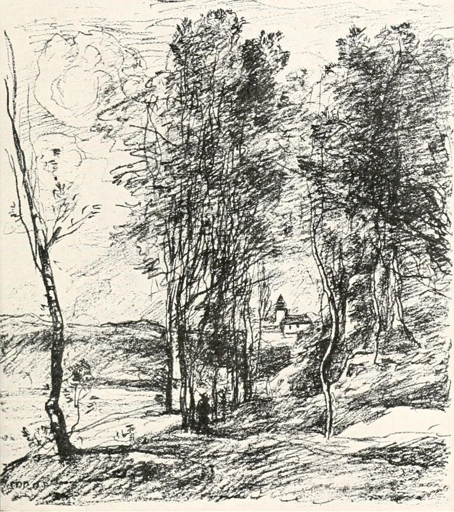 An illustration from French etchers of the second empire, 1916, leaf 214
