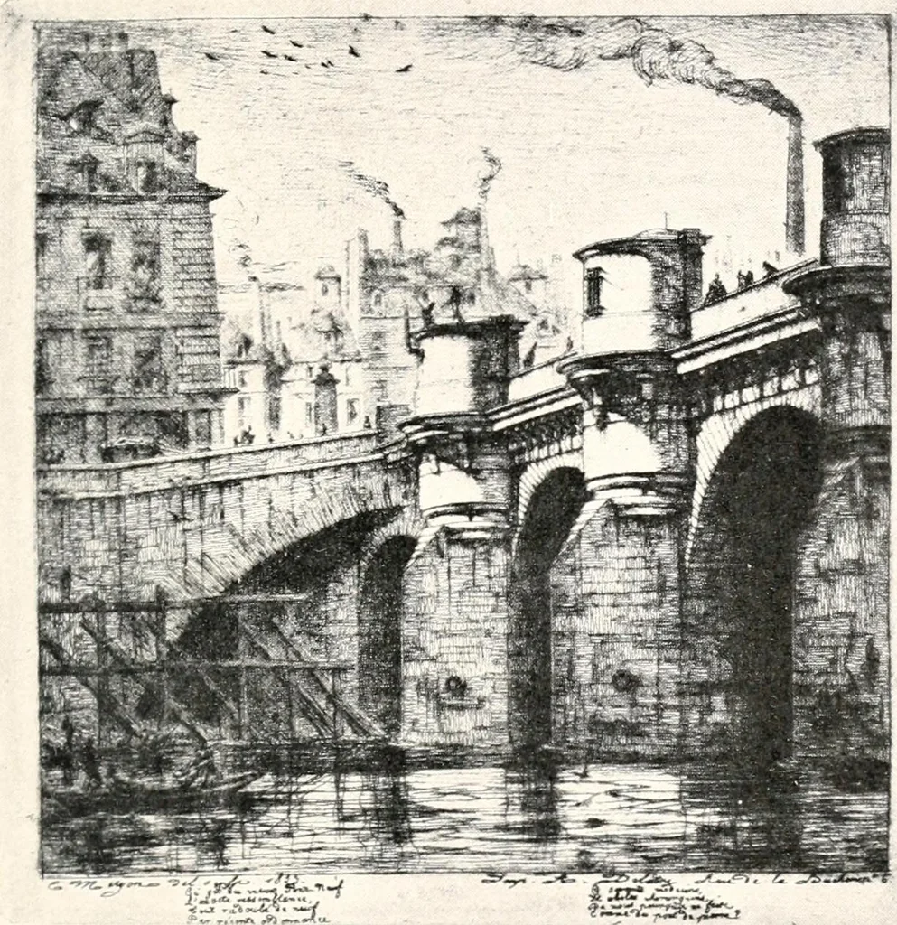 An illustration from French etchers of the second empire, 1916, leaf 76