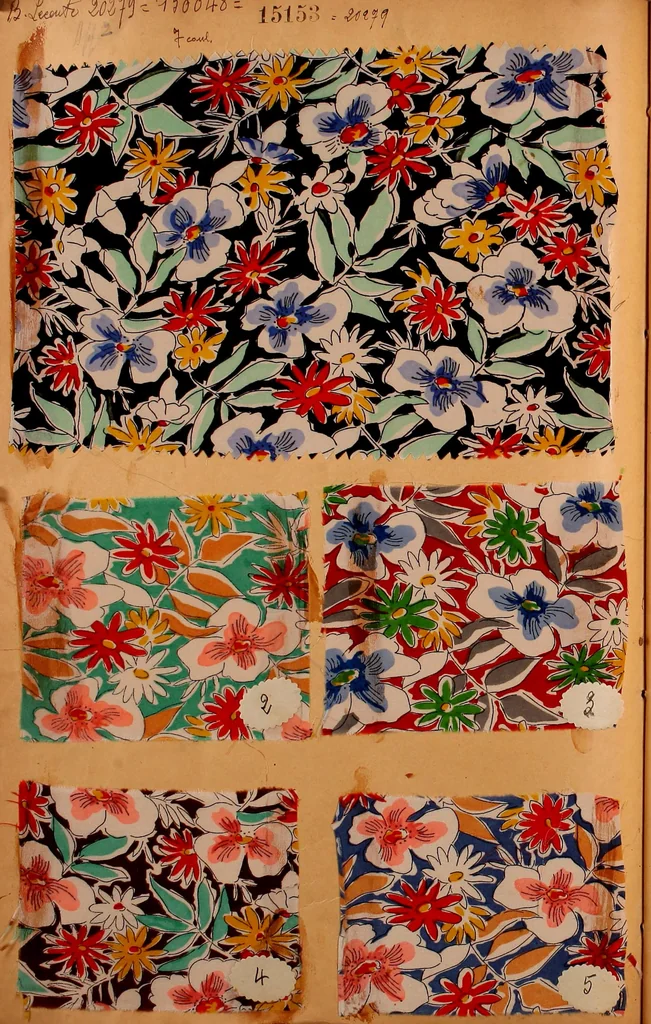 An illustration from [French fabric sample book, 1900, leaf 109