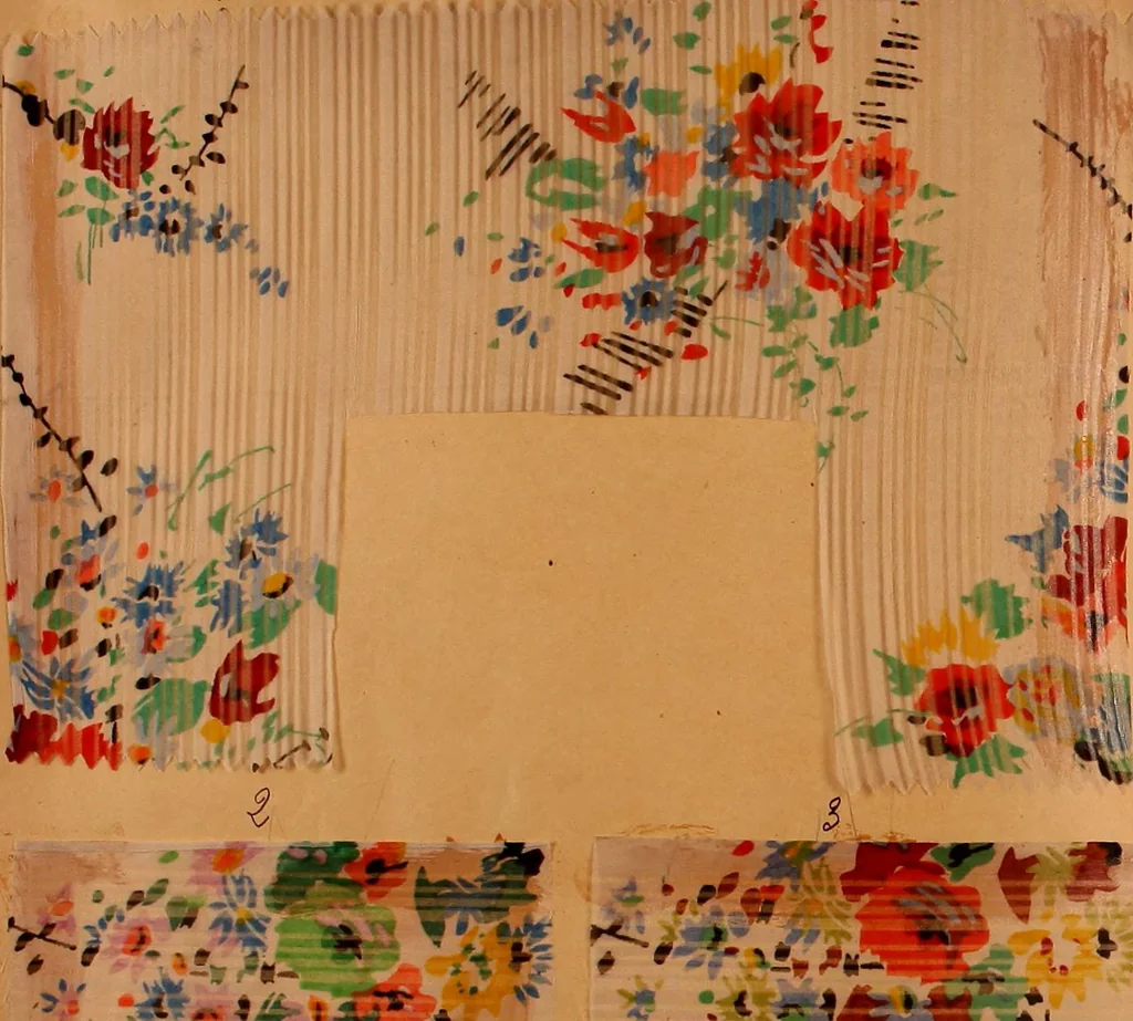 An illustration from [French fabric sample book, 1900, leaf 123