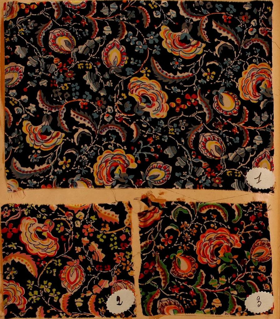 An illustration from [French fabric sample book, 1900, leaf 129
