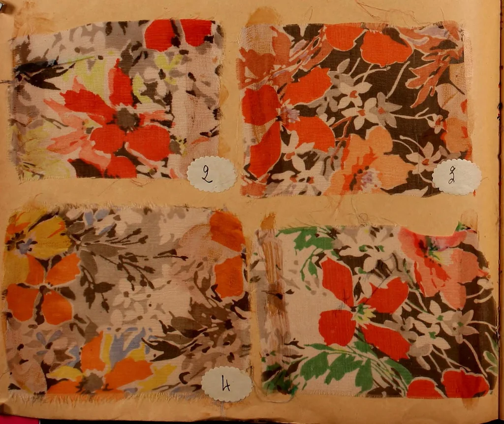 An illustration from [French fabric sample book, 1900, leaf 147