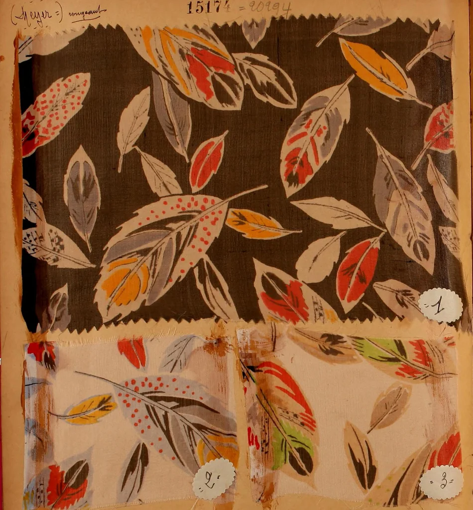 An illustration from [French fabric sample book, 1900, leaf 151