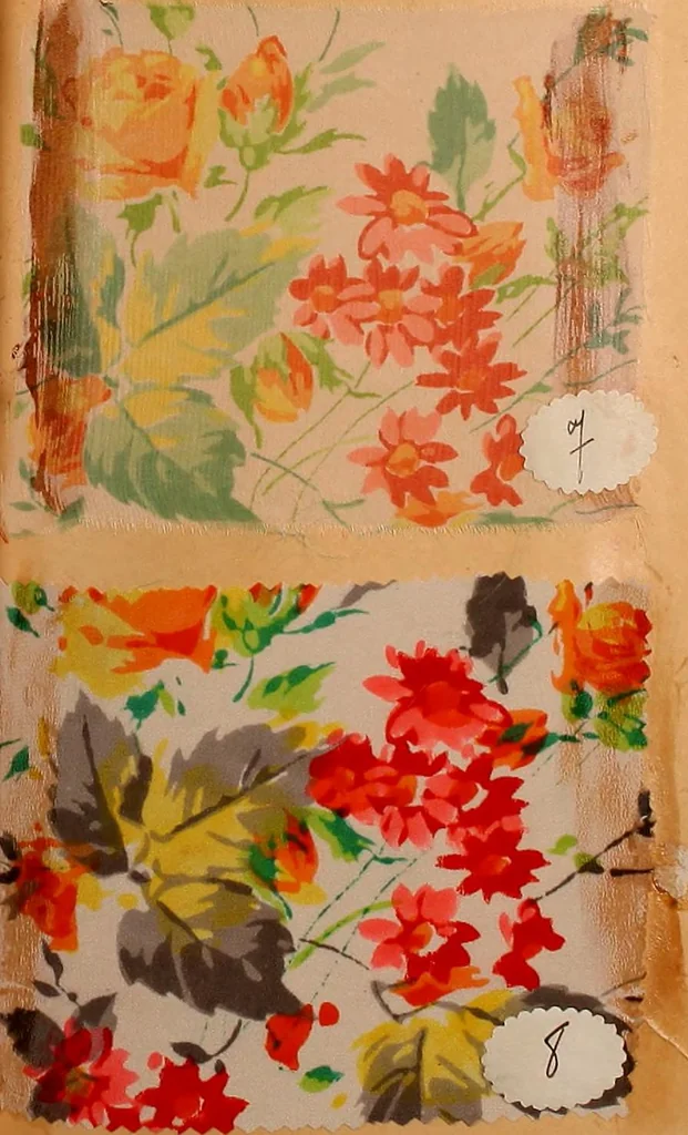 An illustration from [French fabric sample book, 1900, leaf 156
