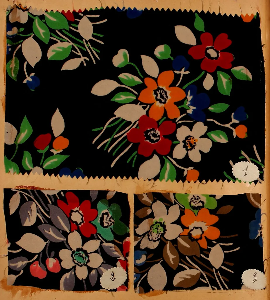 An illustration from [French fabric sample book, 1900, leaf 167