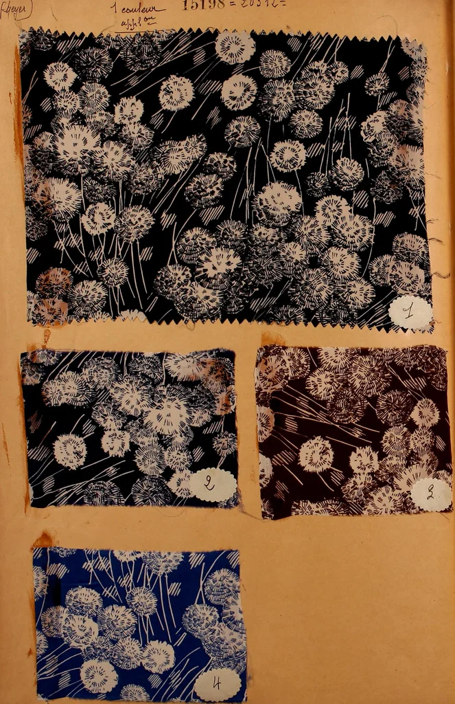 An illustration from [French fabric sample book, 1900, leaf 199