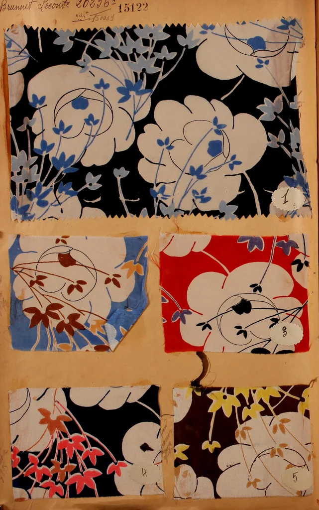 An illustration from [French fabric sample book, 1900, leaf 47