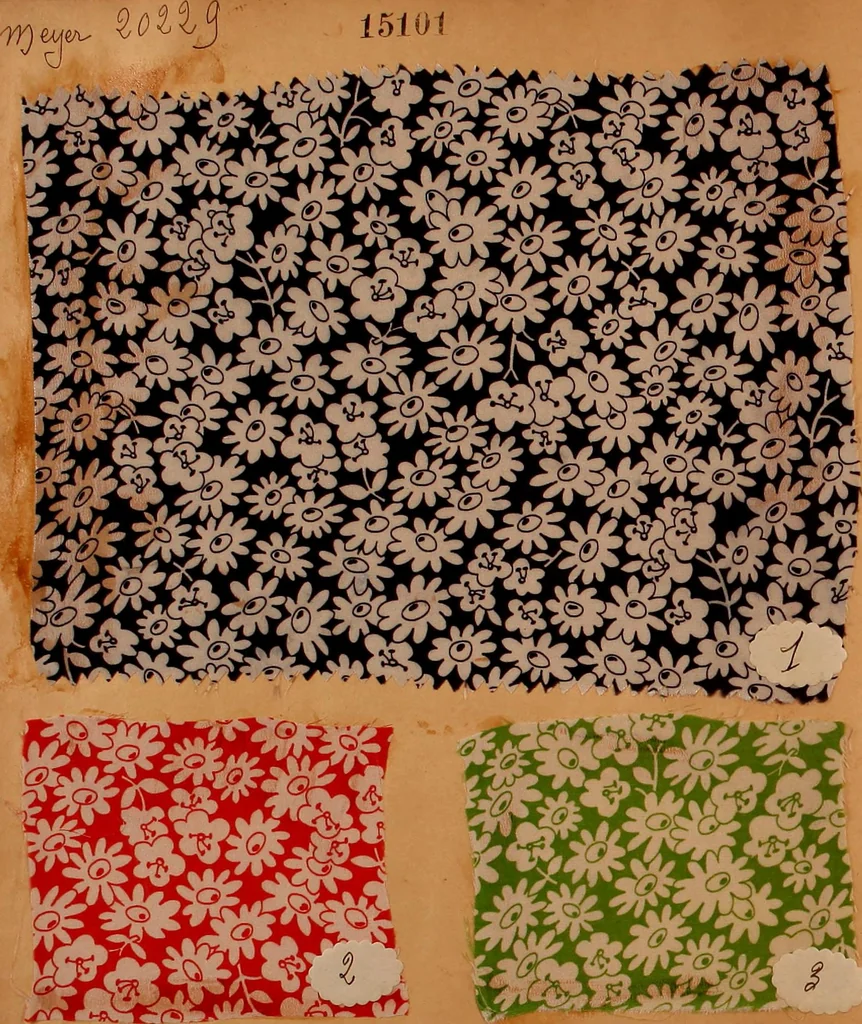 An illustration from [French fabric sample book, 1900, leaf 5