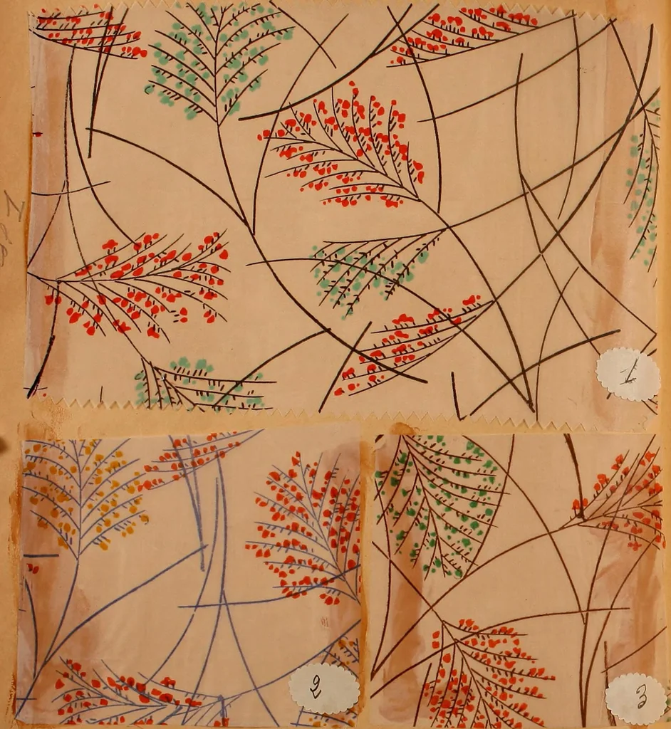 An illustration from [French fabric sample book, 1900, leaf 67