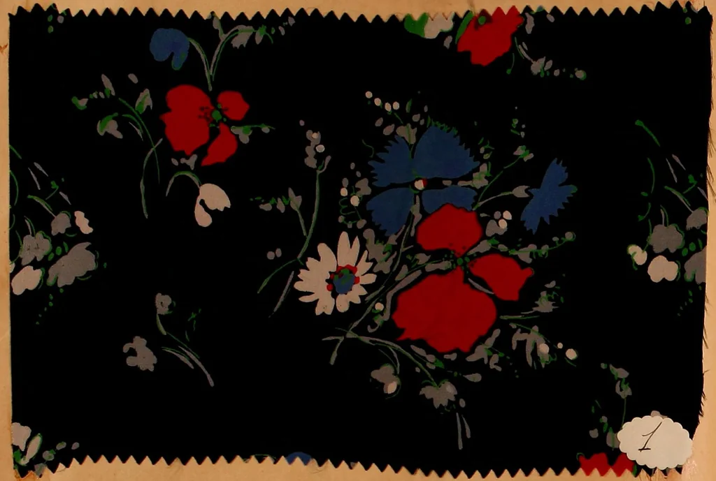 An illustration from [French fabric sample book, 1900, leaf 7