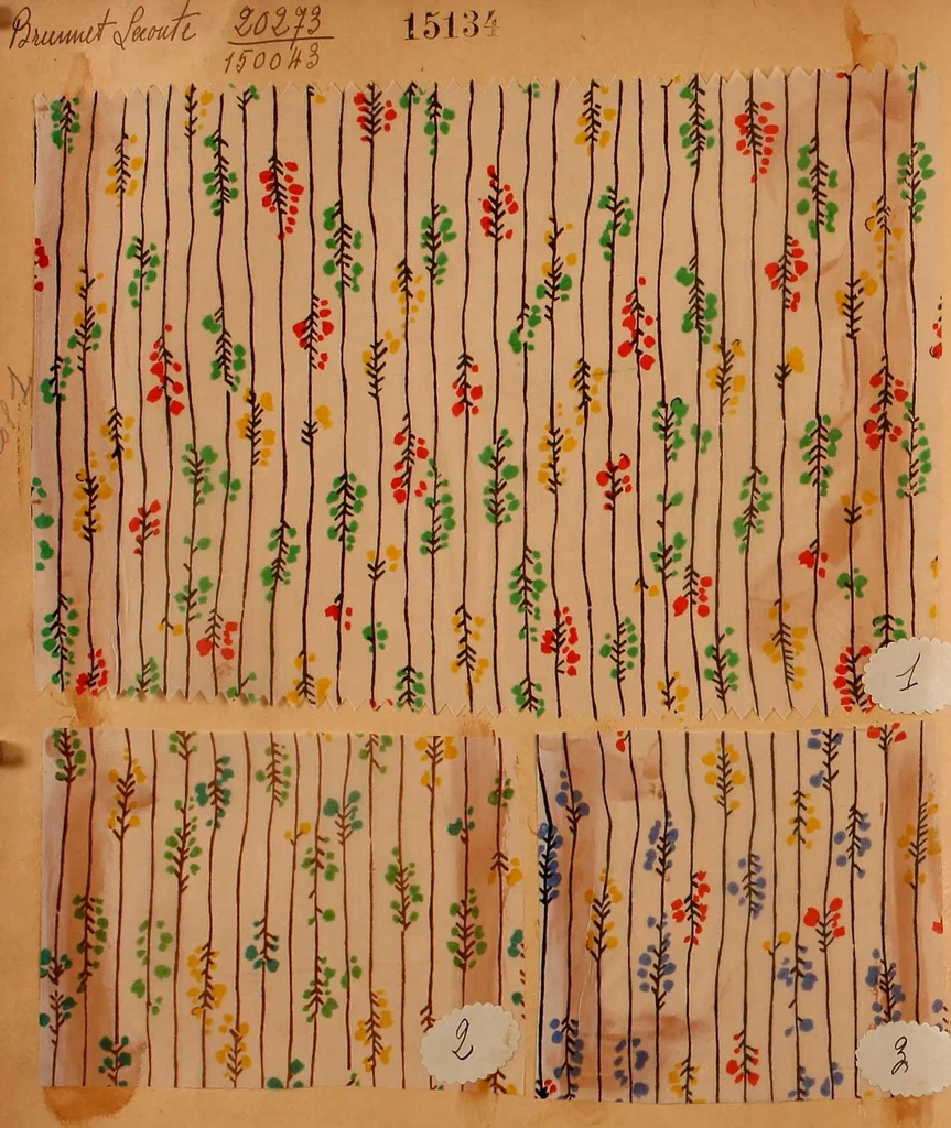 An illustration from [French fabric sample book, 1900, leaf 71