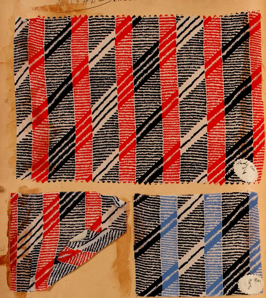 An illustration from [French fabric sample book, 1900, leaf 73