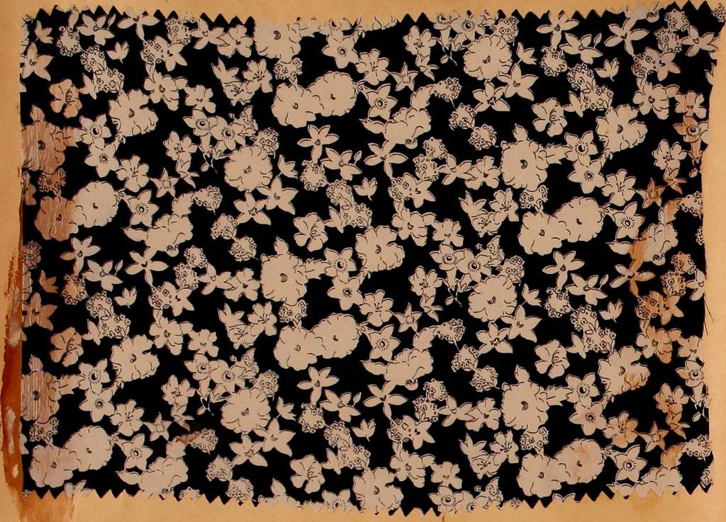 An illustration from [French fabric sample book, 1900, leaf 75