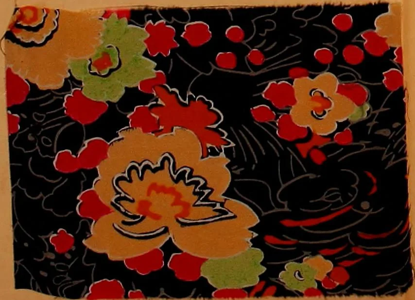 An illustration from [French fabric sample book, 1900, leaf 81