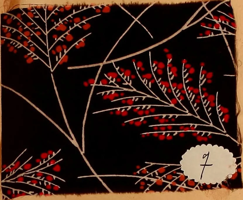 An illustration from [French fabric sample book, 1900, leaf 86