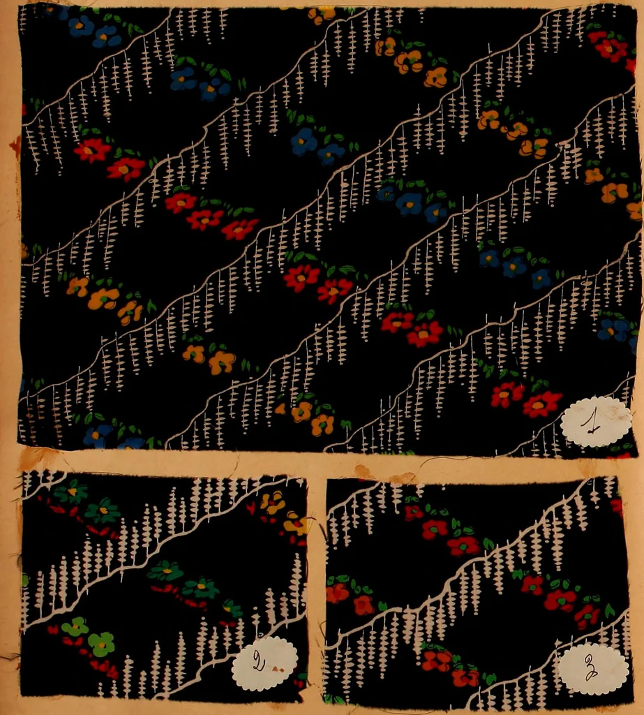 An illustration from [French fabric sample book, 1900, leaf 87