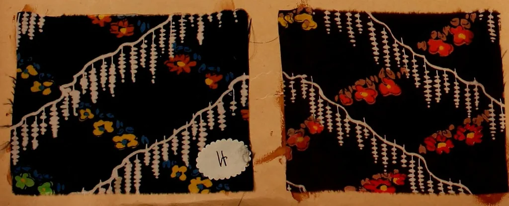 An illustration from [French fabric sample book, 1900, leaf 87