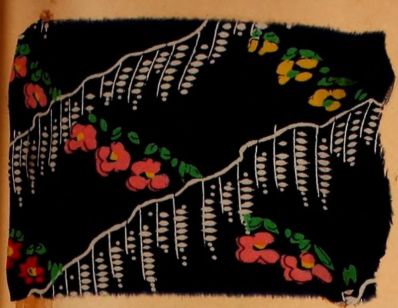 An illustration from [French fabric sample book, 1900, leaf 88