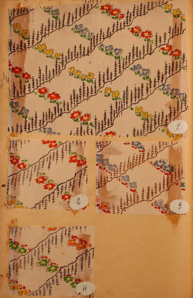 An illustration from [French fabric sample book, 1900, leaf 97