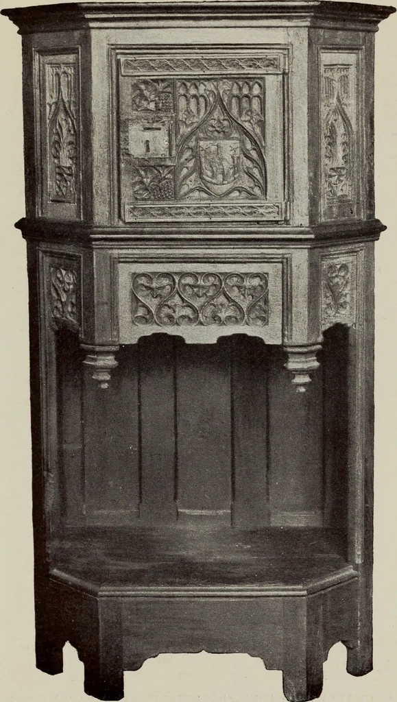 An illustration from French furniture in the middle ages and under Louis XIII, 1900, leaf 181