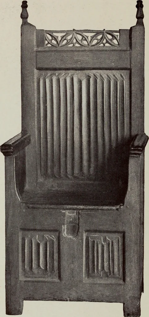 An illustration from French furniture in the middle ages and under Louis XIII, 1900, leaf 182