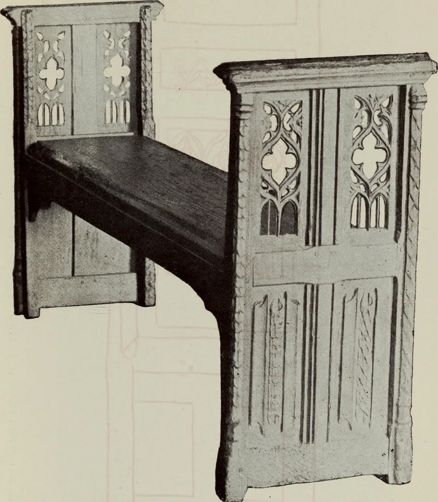 An illustration from French furniture in the middle ages and under Louis XIII, 1900, leaf 185